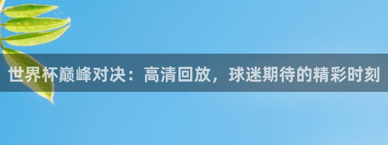 欧洲世界杯预选赛:世界杯巅峰对决:高清回放,球迷期待的精彩时刻